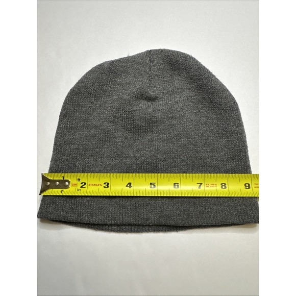 Port and Company Charcoal Grey Knit Beanie Hat Acrylic Skull Cap Mens Womens - Picture 3 of 6